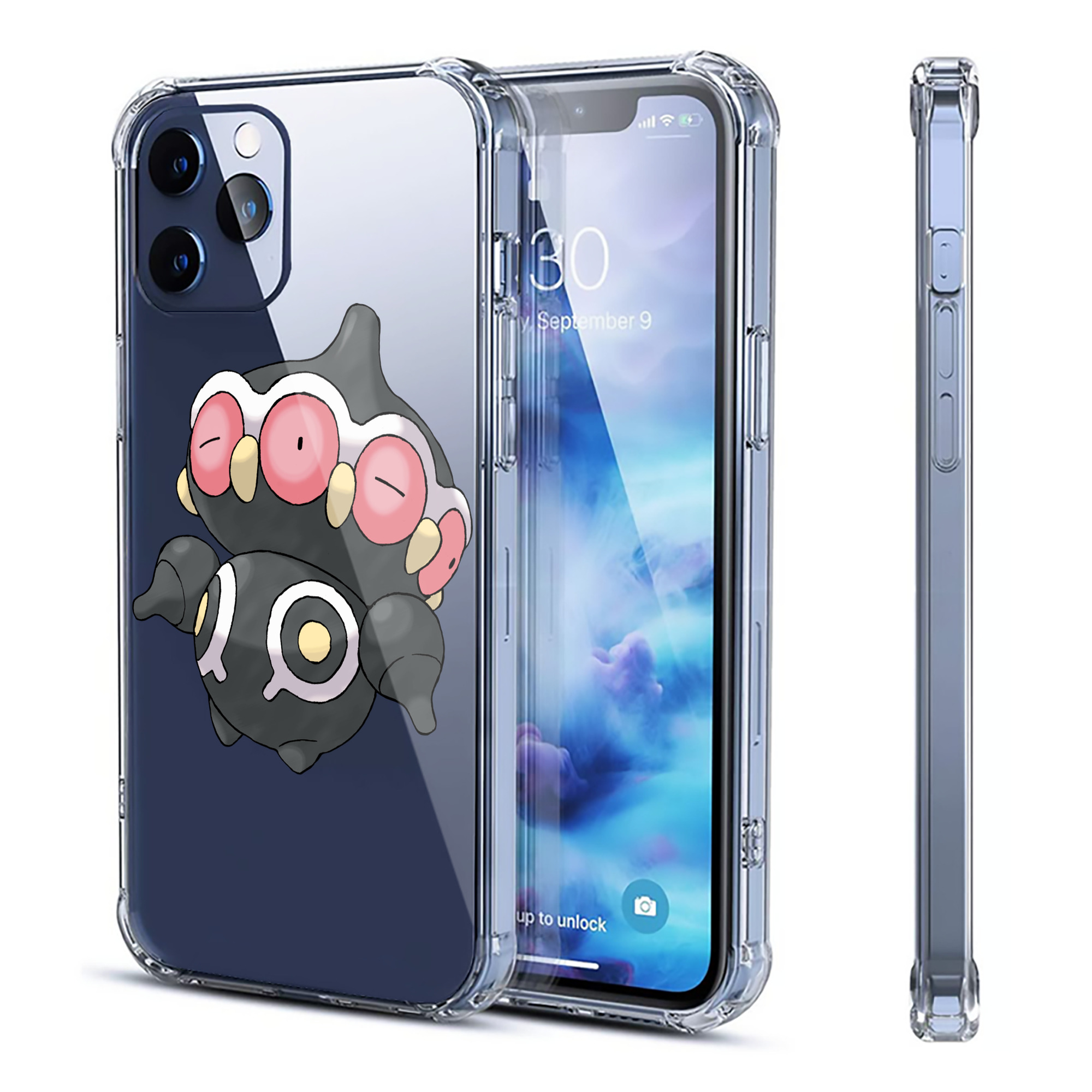 （画像用） ポケットモンスター Pokémon 【iPhone 12シリーズ対応】透明スマホケース（クリアソフトケース）